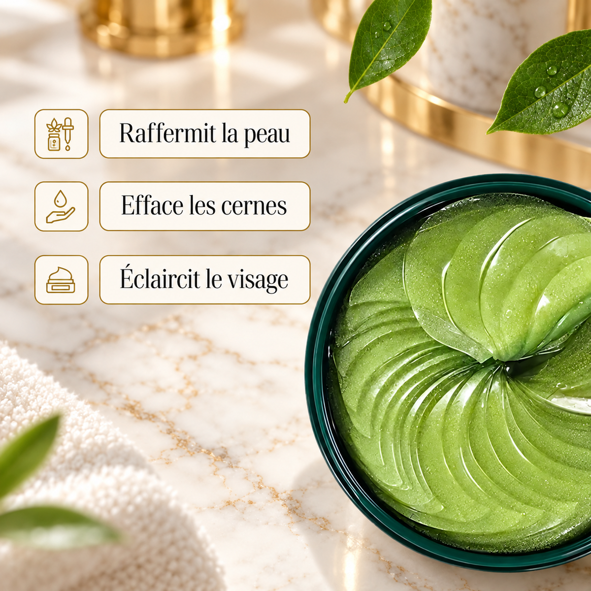 Patchs Anti-Cernes au Collagène – 60 Patchs